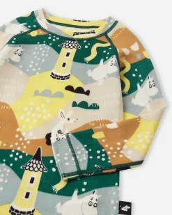 Sett I Merinoull-lyocell Småbarn Moomin Trivsam